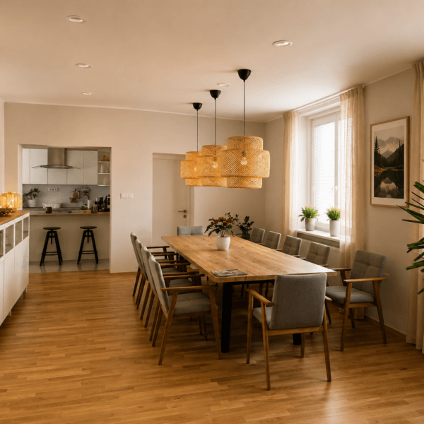 KUBI XXL – hrastov stol 300 × 100 cm za najveće blagovaonice