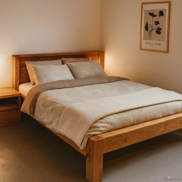 🔥 Unikatni hrastov krevet od masivnih greda – SADA -7% → Samo 1.390 EUR!