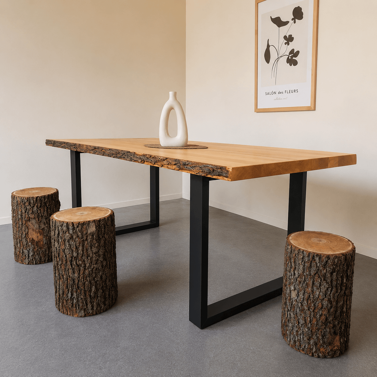 RUNA – stol od johe s prirodnim rubom - Slika 3