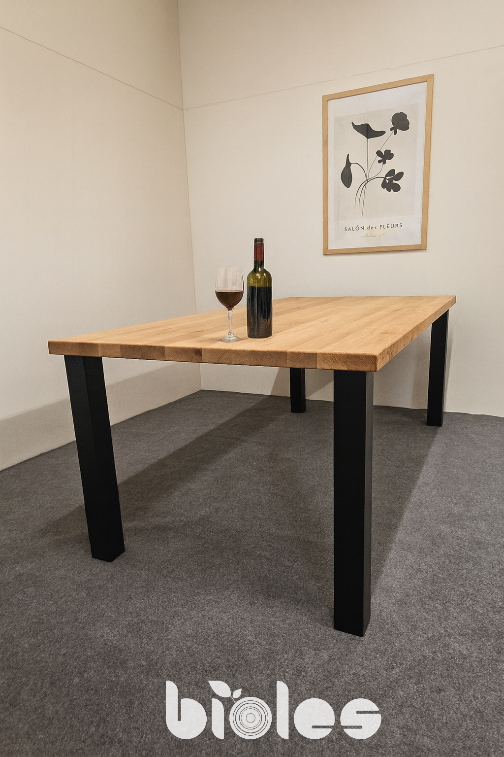 Masivni stol od johe 280 × 100 cm s 2 produžetka – AKCIJA -5%
