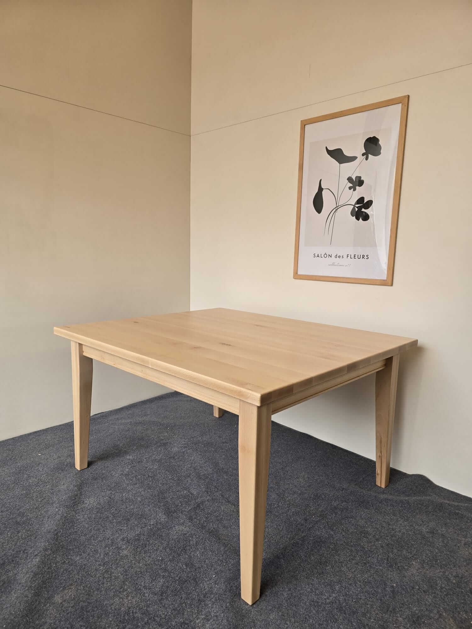 Bukov stol 110 × 110 cm – AKCIJA −34 %